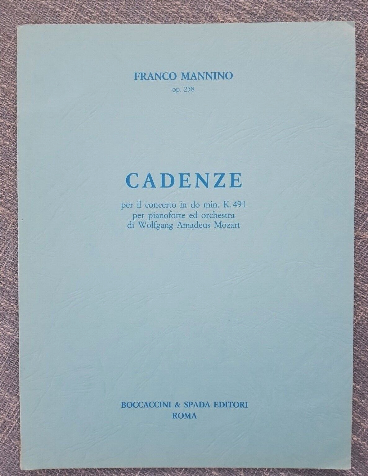 Franco Mannino Cadenze Piano & Orchestra Boccaccini & Spada - Click Image to Close